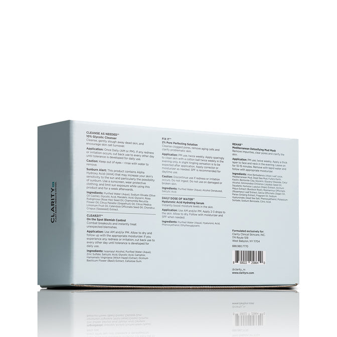 ClarityRx Problem Skin Repair Kit Clarity, Detoxify & Hydrate