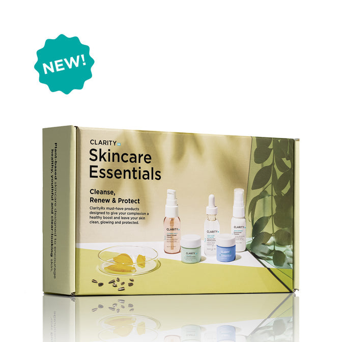 ClarityRx Skincare Essentials Kit Cleanse, Renew & Protect