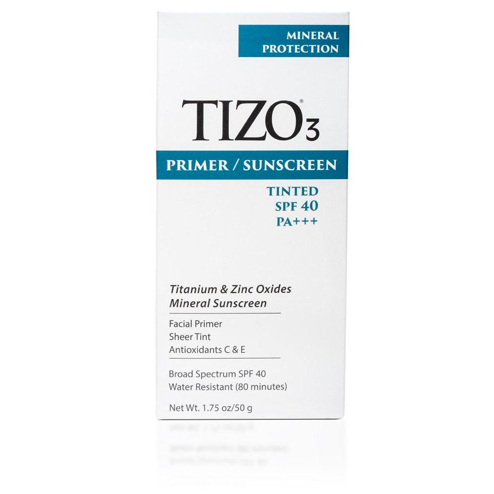 TIZO3 Facial Primer Tinted Mineral Sunscreen, SPF 40, PA+++