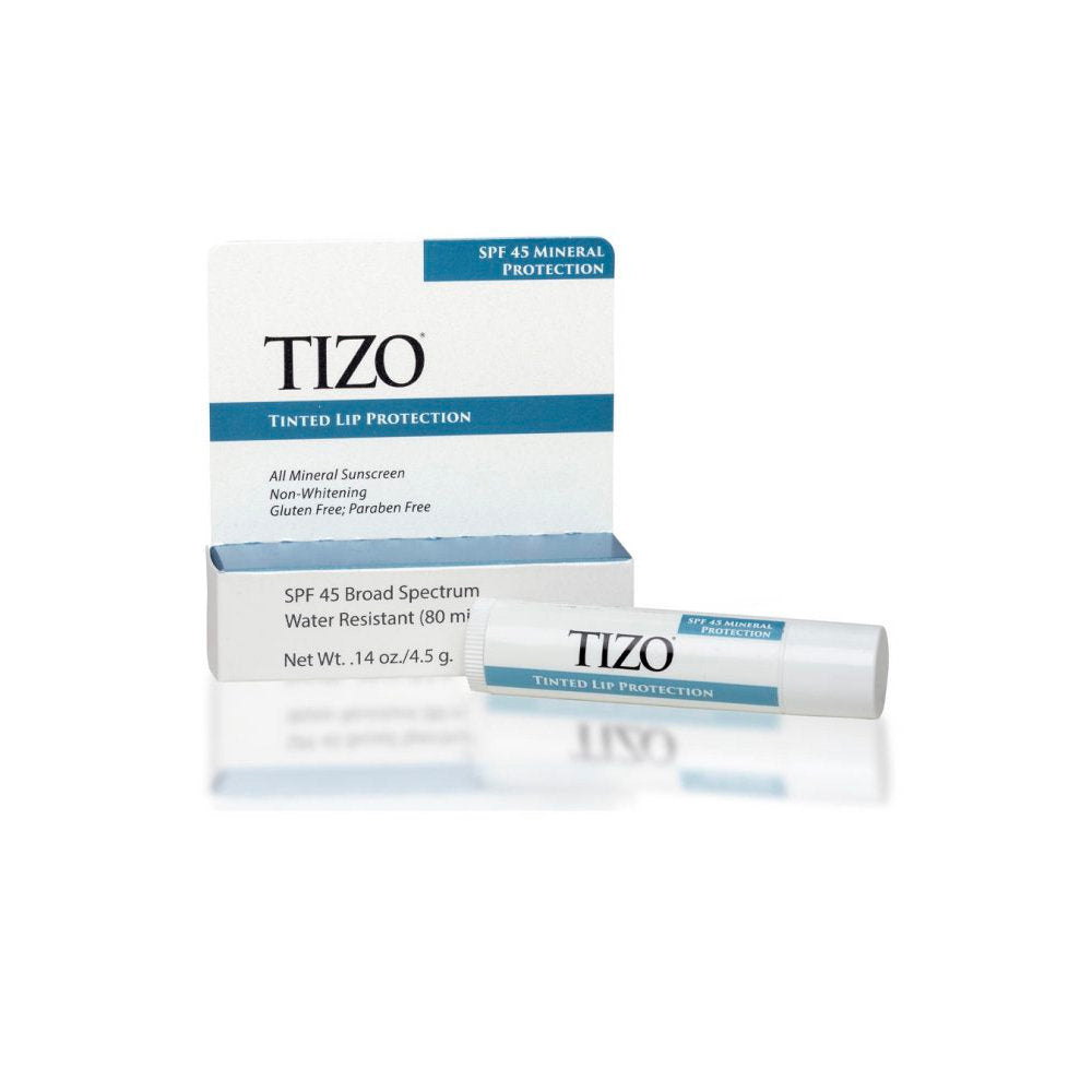 TIZO Lip Protection Tinted Mineral Sunscreen, SPF 45
