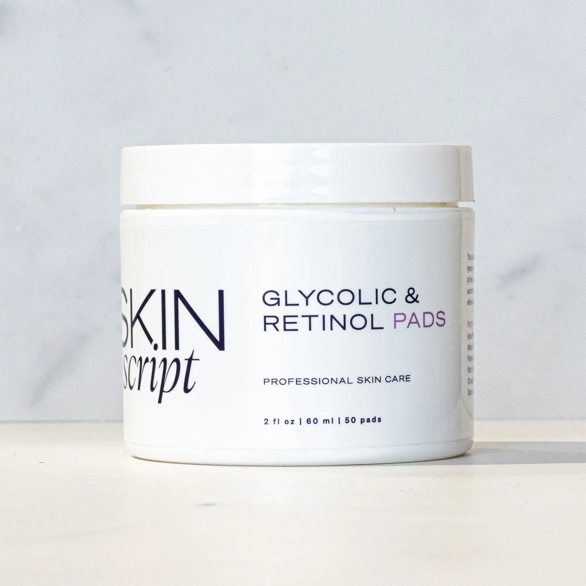 Skin Script Rx Glycolic and Retinol Pads - 2 oz