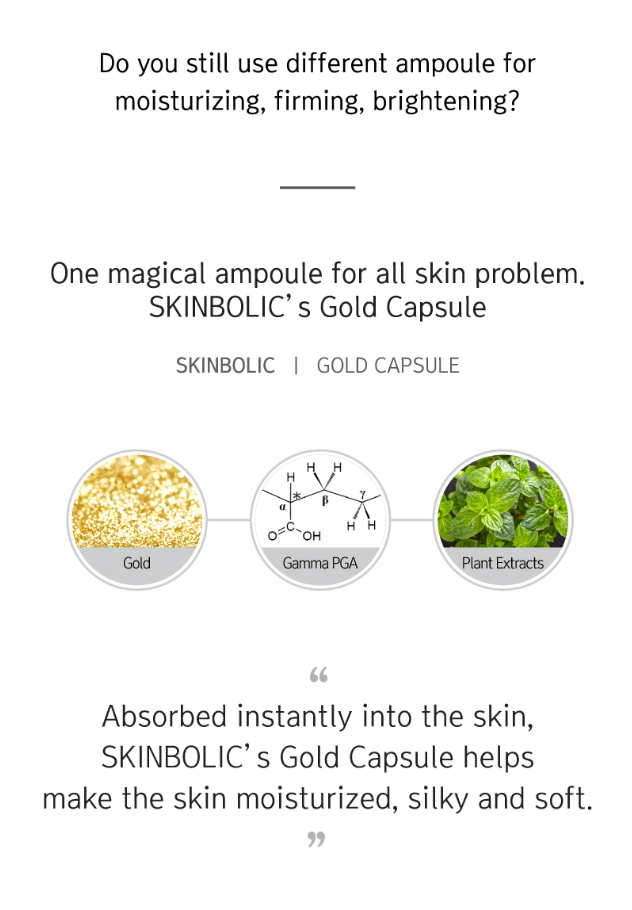 SKINBOLIC Gold Capsule Serum - 45ml Vial