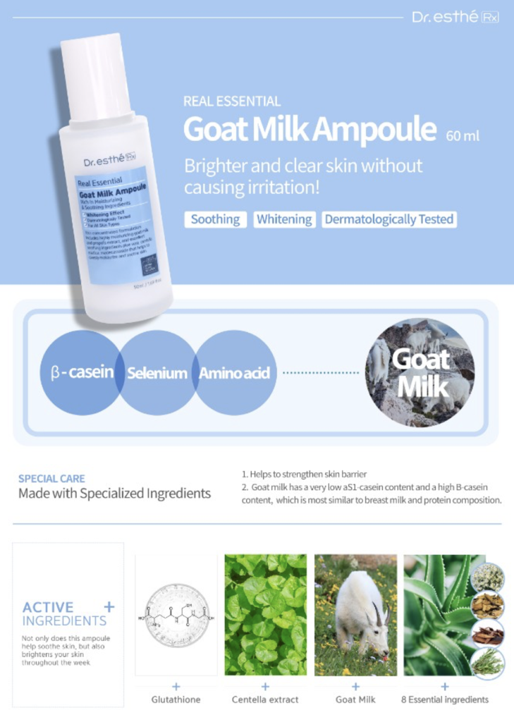 Dr Esthe Goat Milk Ampoule - 50ml