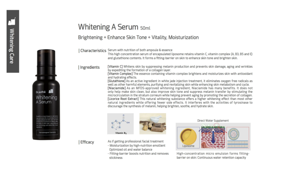 Dr. Esthe Whitening A Serum - 50ml