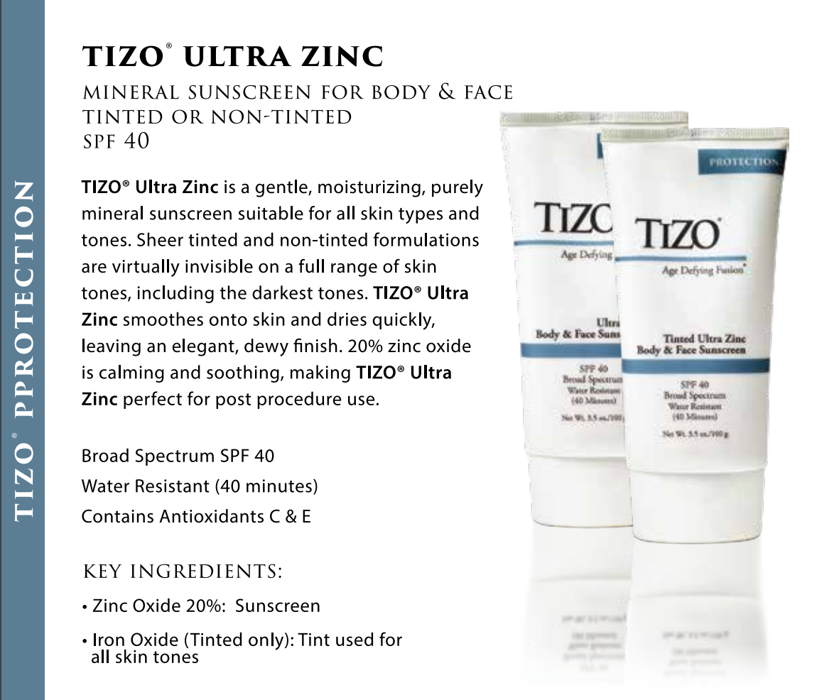 TIZO Ultra Zinc Body and Face Tinted Mineral Sunscreen, SPF 40