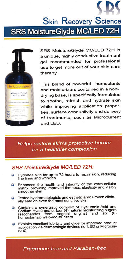 Skin Recovery Science MoistureGlyde MC/LED 72H for LED and Microcurrent