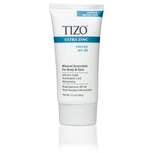 TIZO Ultra Zinc Body and Face Tinted Mineral Sunscreen, SPF 40