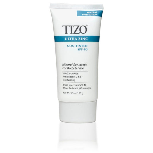 TIZO Ultra Zinc Body and Face Non-Tinted Mineral Sunscreen, SPF 40