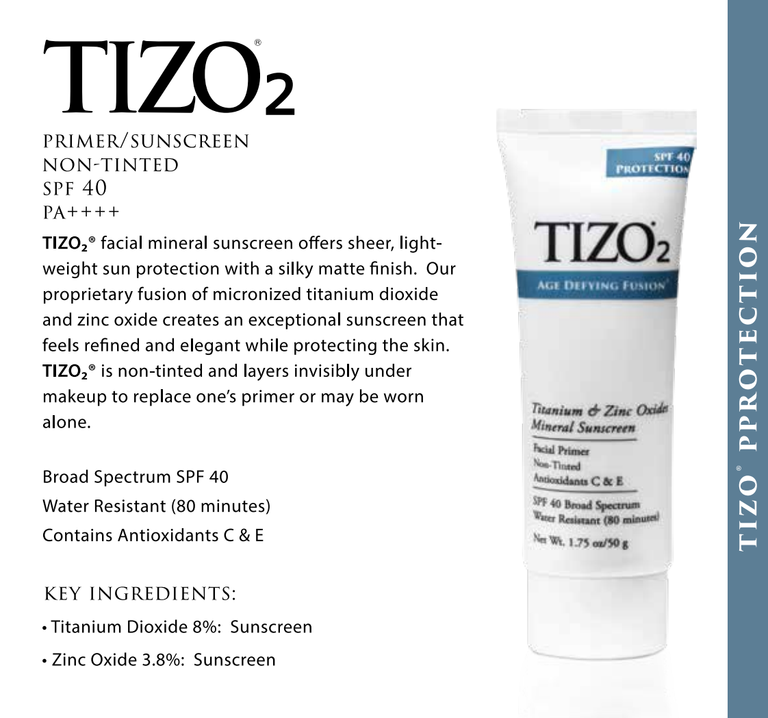 TIZO2 Facial Primer Non-Tinted Mineral Sunscreen, SPF40, PA++++